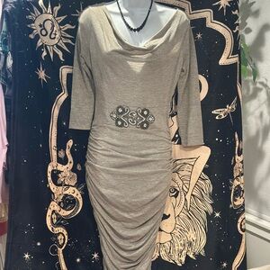 ✨ VENUS Shimmer Ruched Cocktail Dress – Size XS – Elegant & Flattering ✨